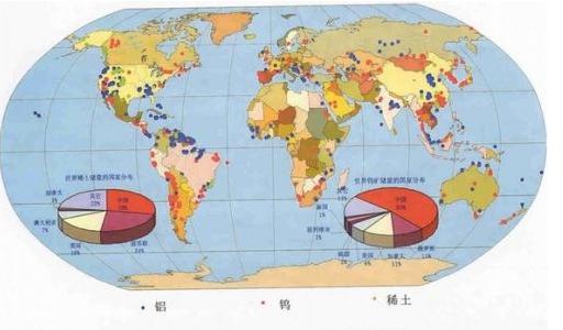 Rare Earth Distribution in the World